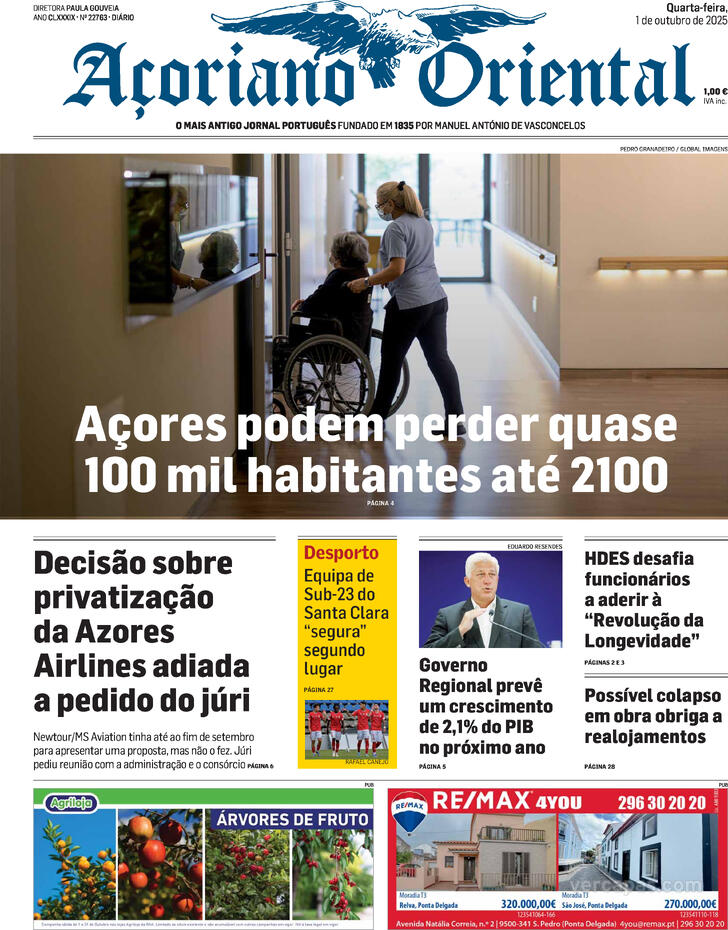 Capa Aoriano Oriental - 2025-10-01