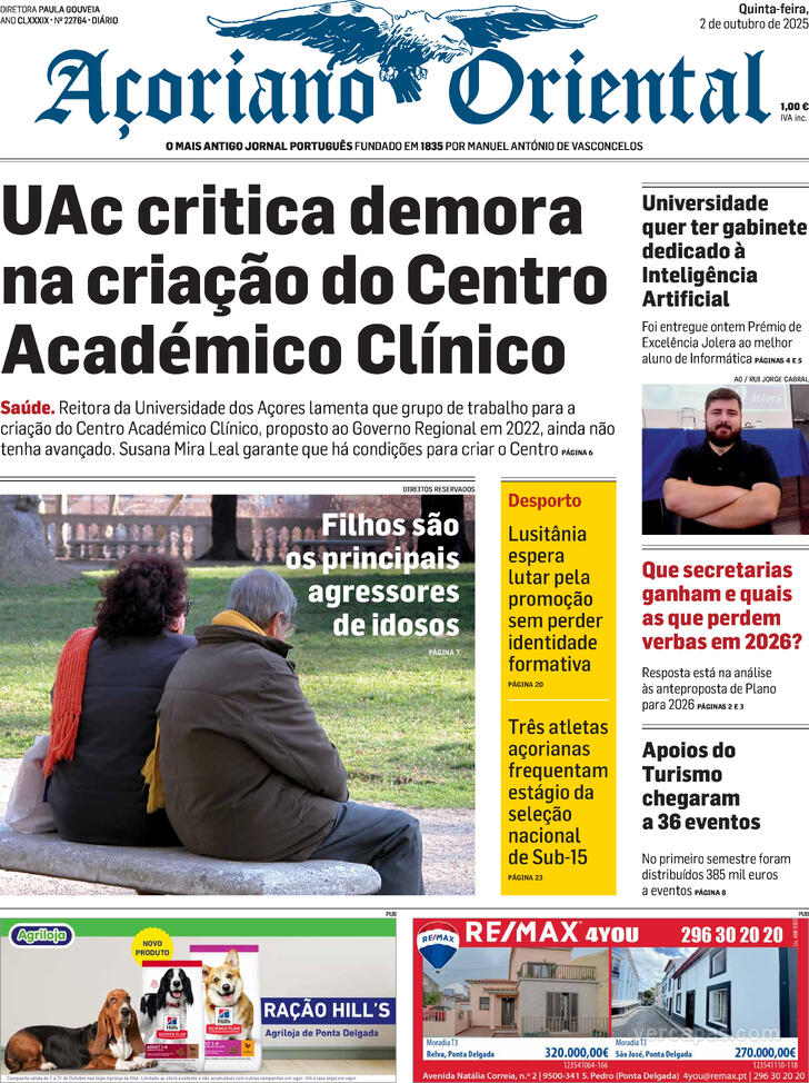 Capa Aoriano Oriental - 2025-10-02