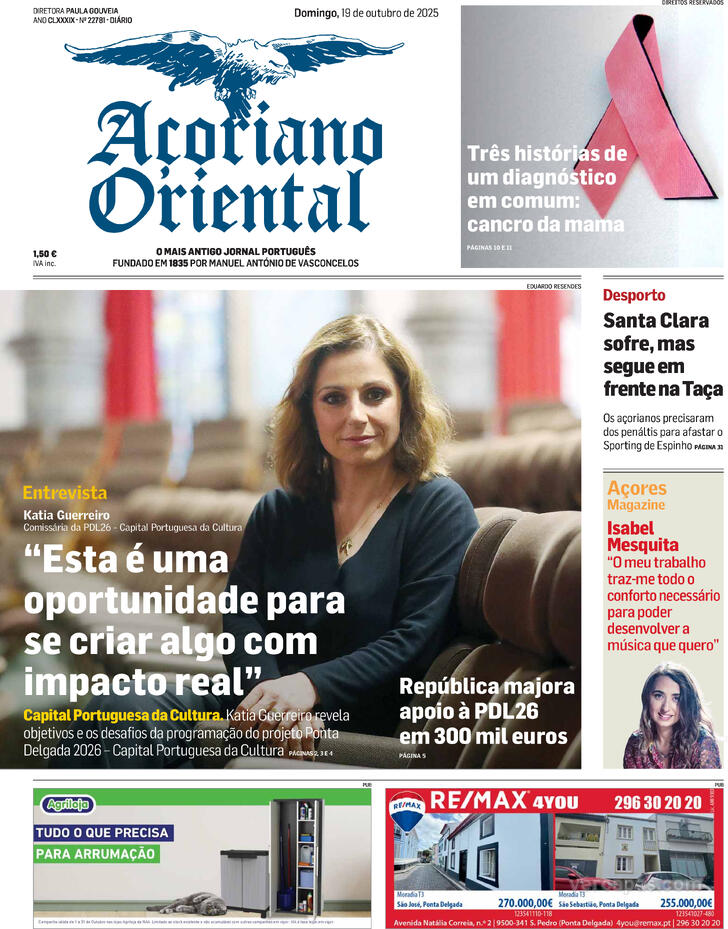 Capa Aoriano Oriental - 2025-10-19