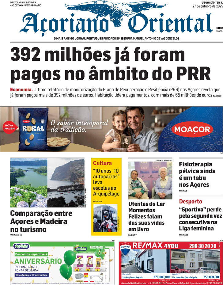 Capa Aoriano Oriental - 2025-10-27