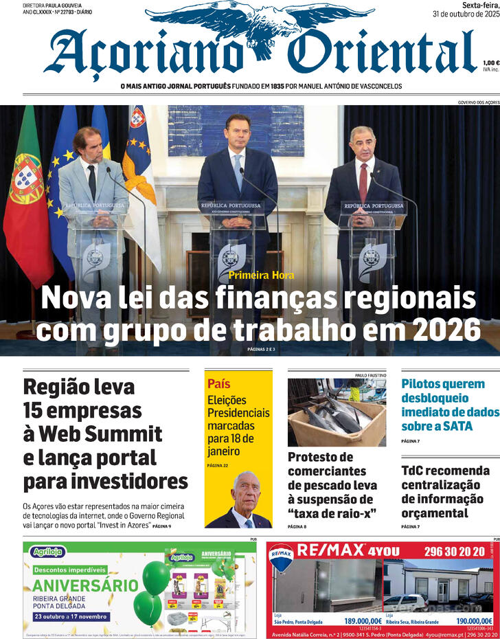 Capa Aoriano Oriental - 2025-10-31