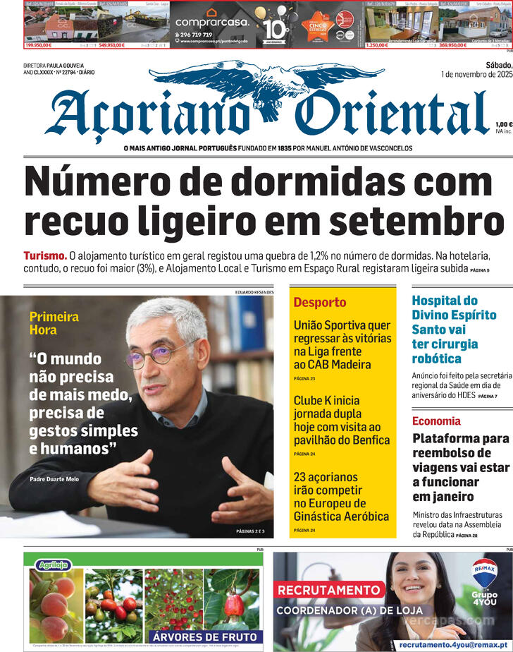 Capa Aoriano Oriental - 2025-11-01