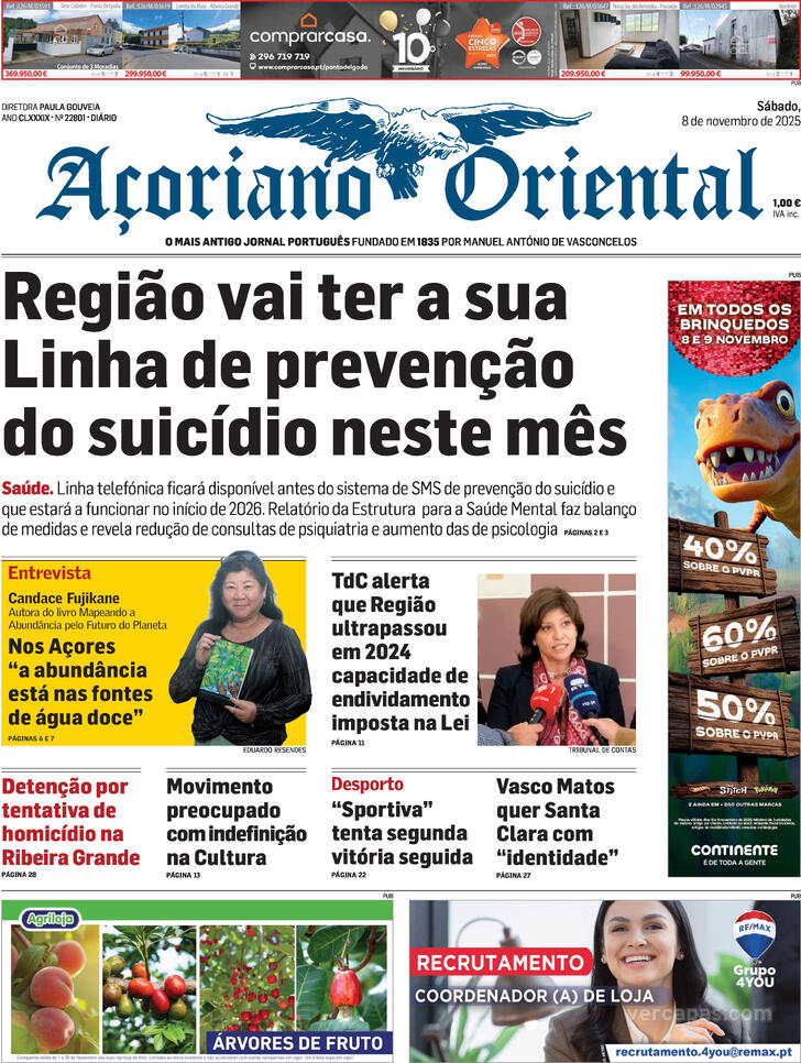 Capa Aoriano Oriental - 2025-11-08