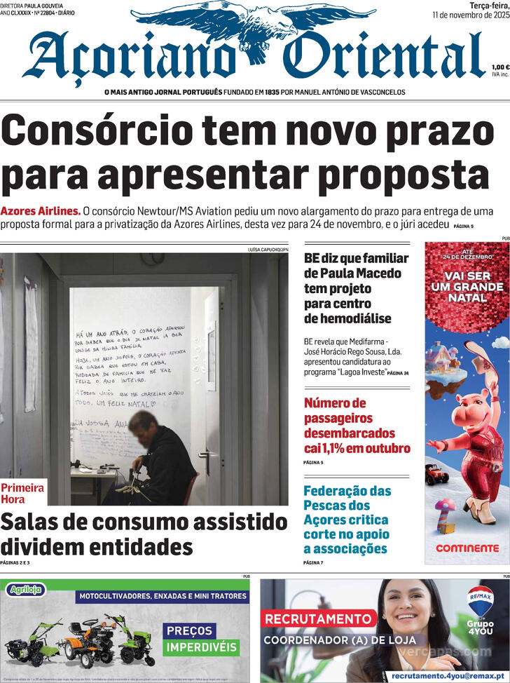 Capa Aoriano Oriental - 2025-11-11