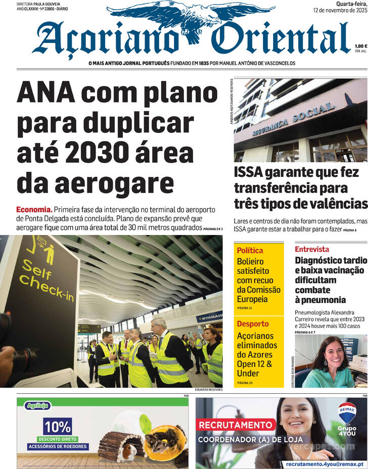 Capa Aoriano Oriental - 2025-11-12