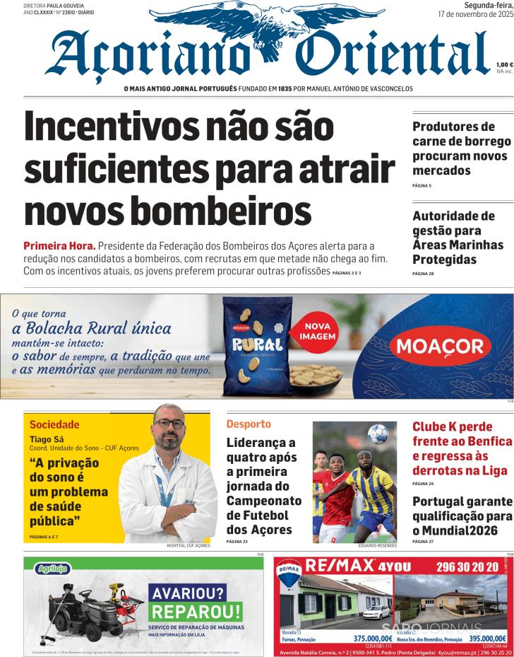 Capa Aoriano Oriental - 2025-11-17