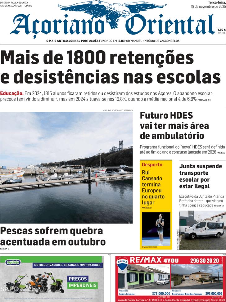 Capa Aoriano Oriental - 2025-11-18