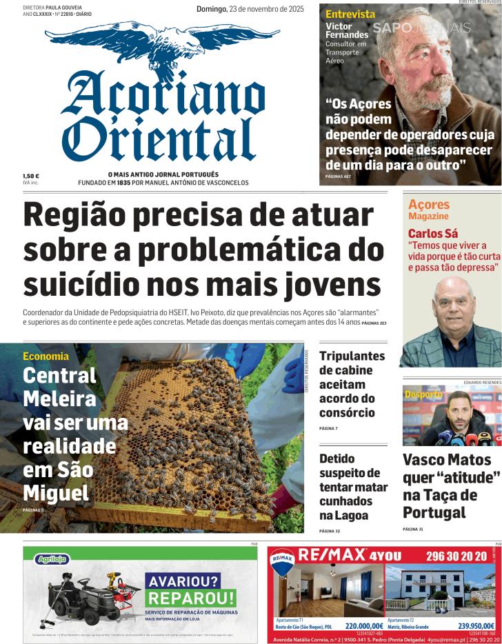 Capa Aoriano Oriental - 2025-11-23