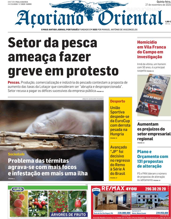 Capa Aoriano Oriental - 2025-11-27