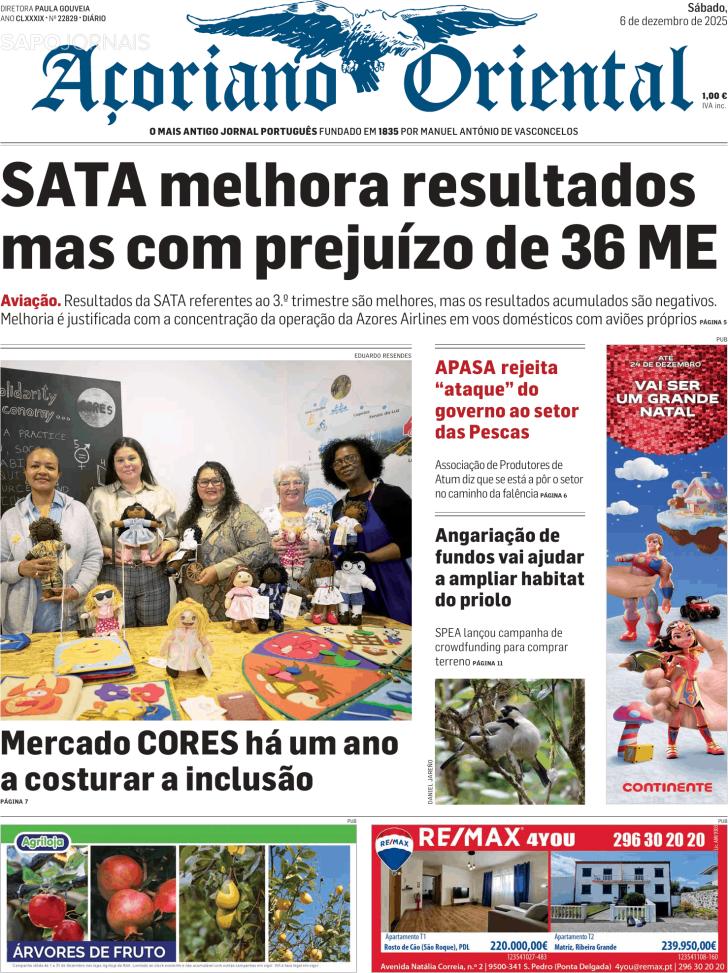 Capa Aoriano Oriental - 2025-12-06