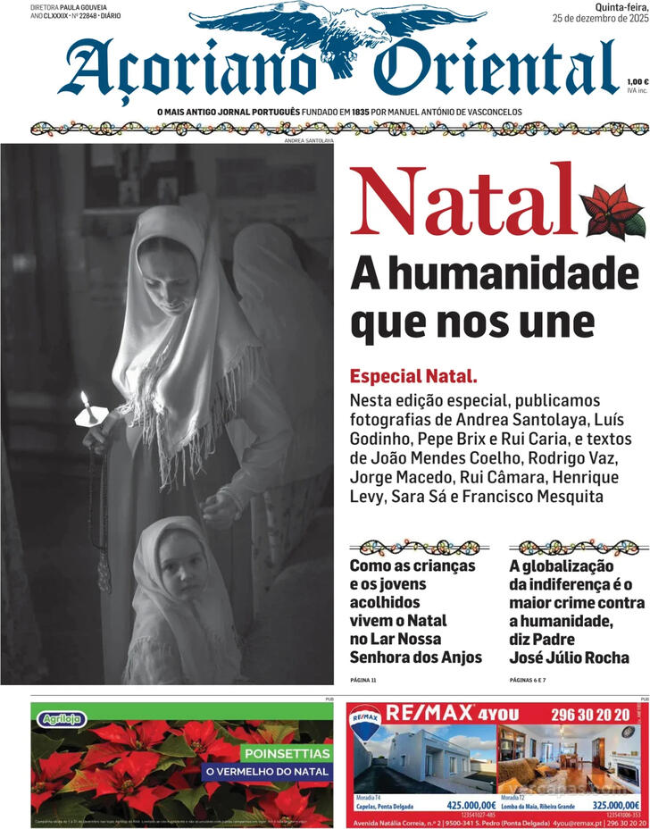 Capa A�oriano Oriental - 2025-12-25