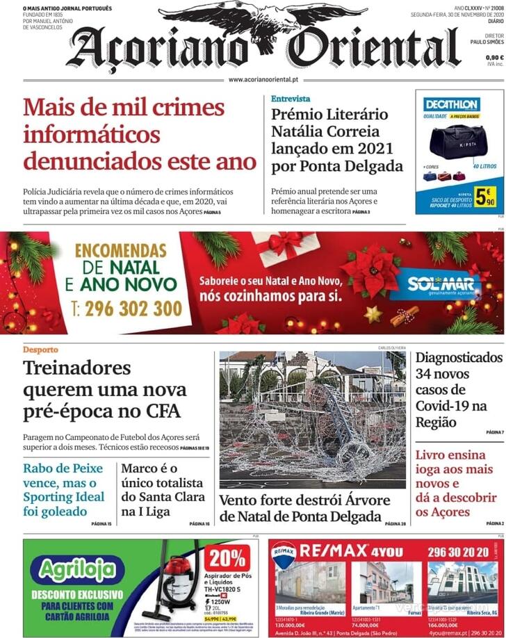 Capa Aoriano Oriental - 2020-11-30