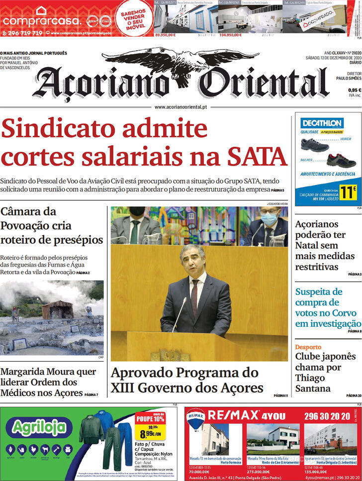 Capa Aoriano Oriental - 2020-12-12