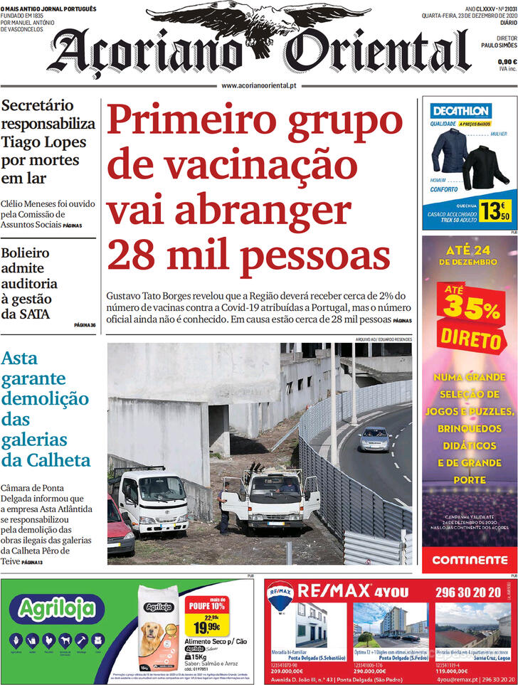 Capa Aoriano Oriental - 2020-12-23