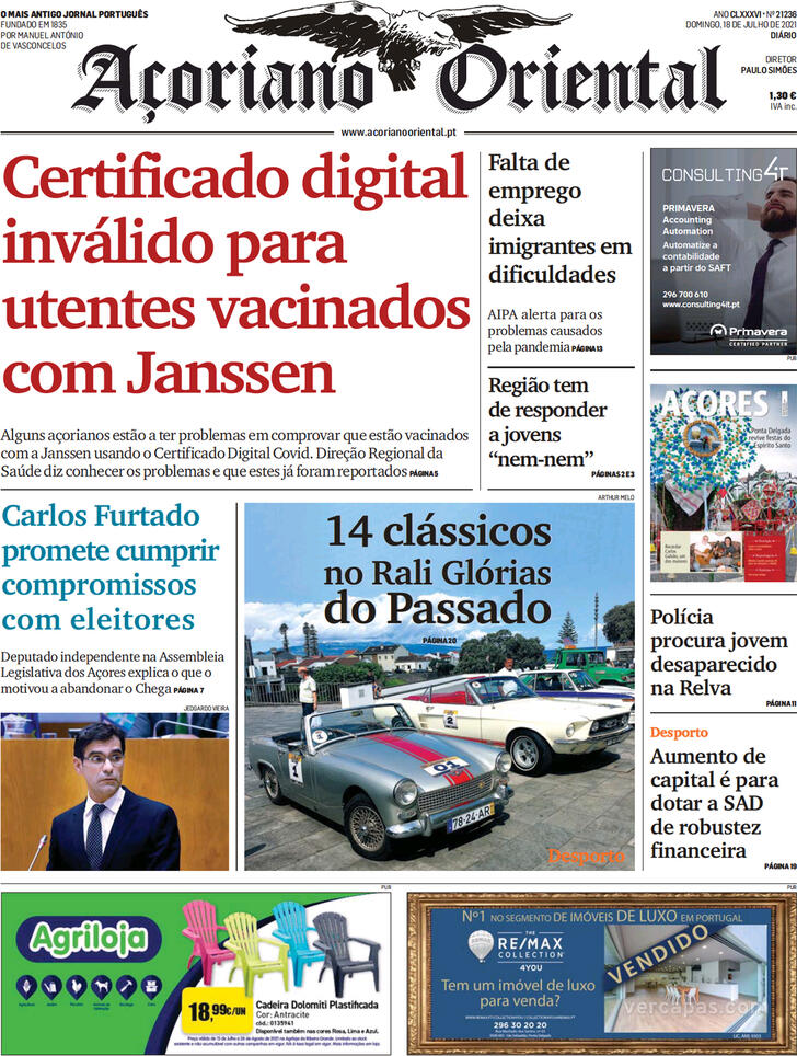 Capa Aoriano Oriental - 2021-07-18