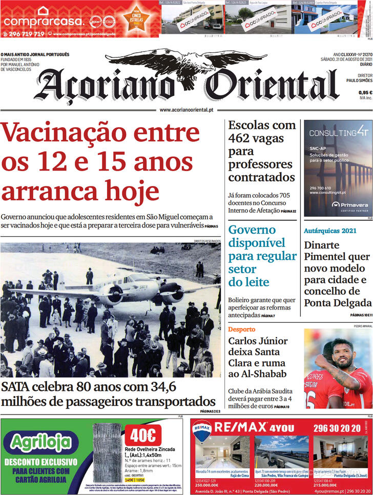 Capa Aoriano Oriental - 2021-08-21