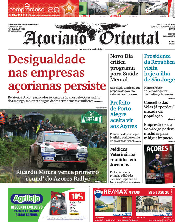 Capa Aoriano Oriental - 2022-03-27
