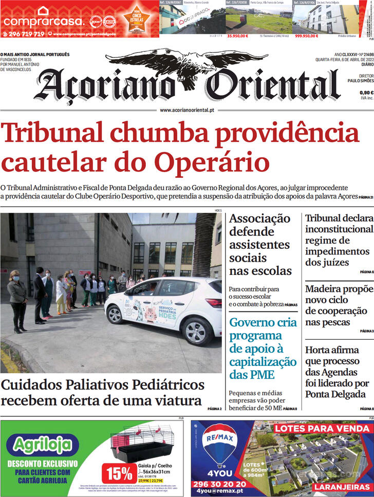 Capa Aoriano Oriental - 2022-04-06
