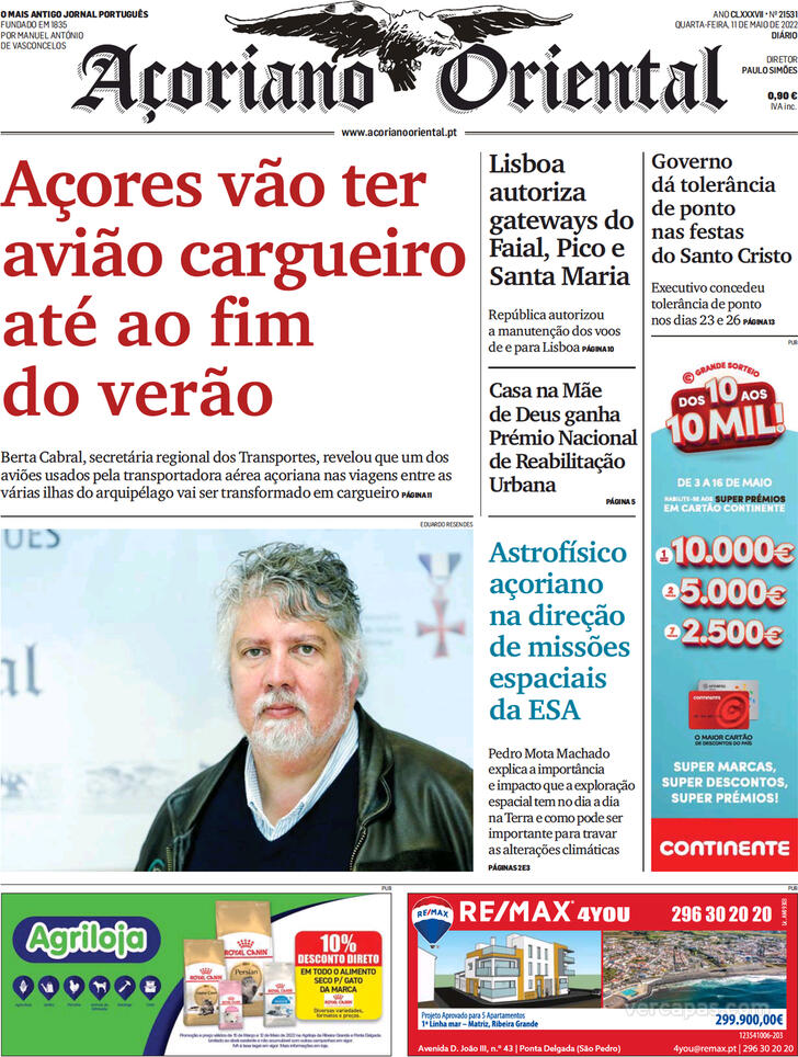 Capa Aoriano Oriental - 2022-05-11