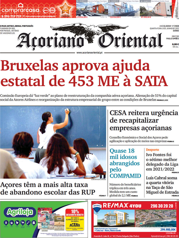 Capa Aoriano Oriental - 2022-06-08