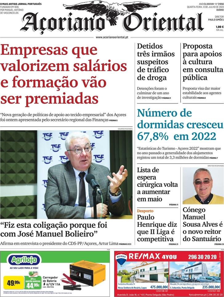 Capa Aoriano Oriental - 2023-07-12