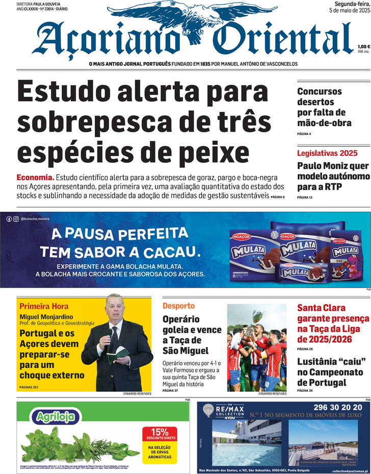 Capa Aoriano Oriental - 2025-05-05