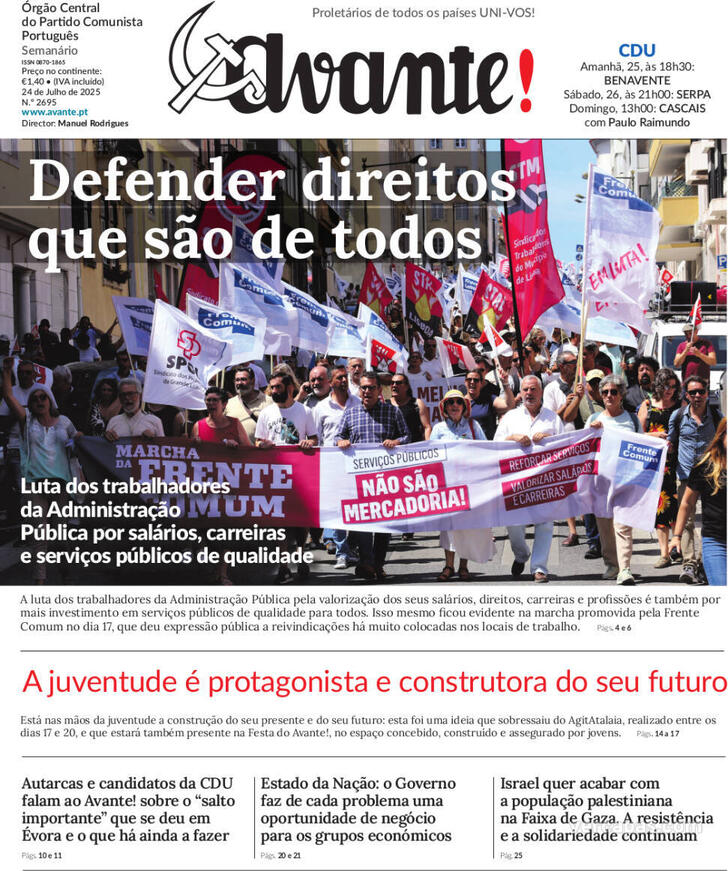 Capa Avante! - 2025-07-23