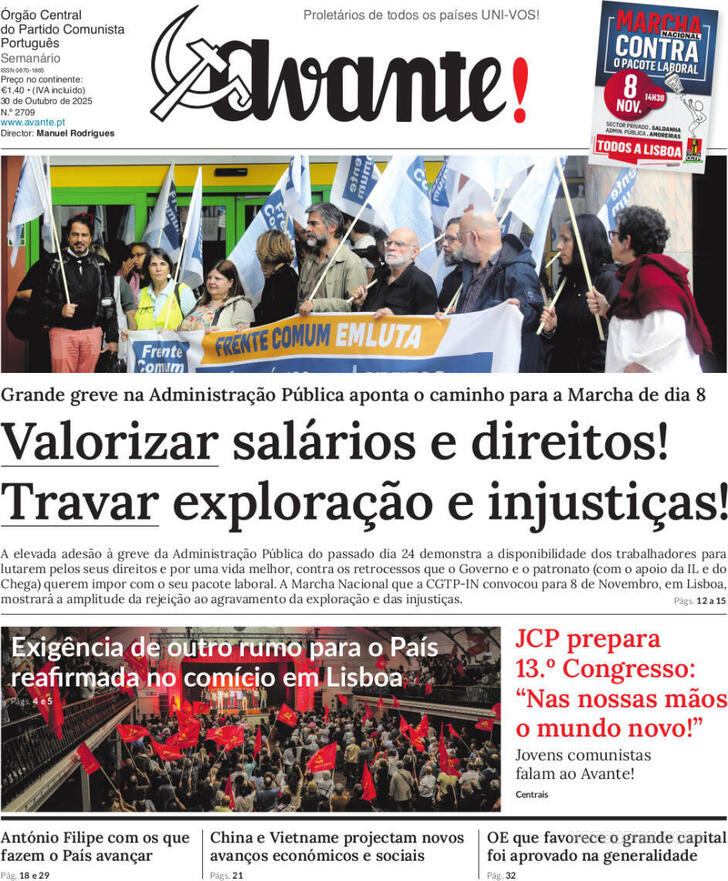 Capa Avante! - 2025-10-29