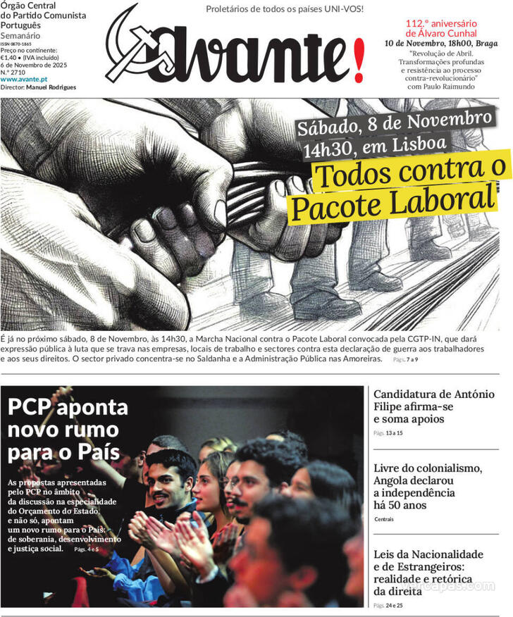 Capa Avante! - 2025-11-05