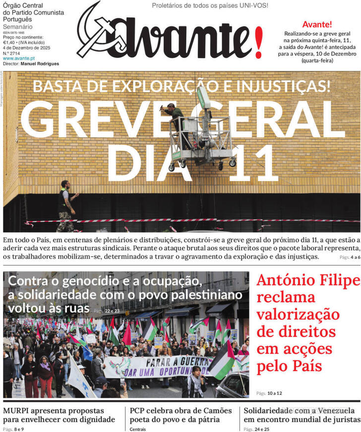 Capa Avante! - 2025-12-08