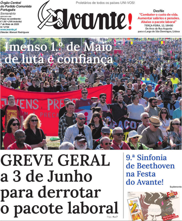 Capa Avante! - 2026-05-06
