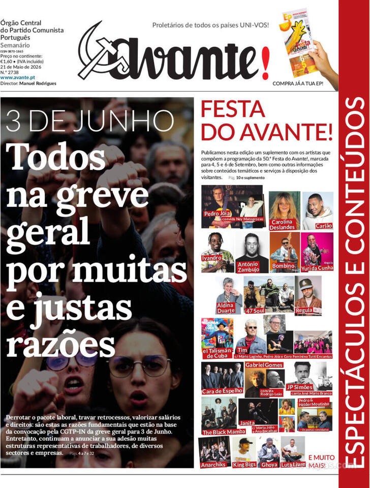 Capa Avante! - 2026-05-20