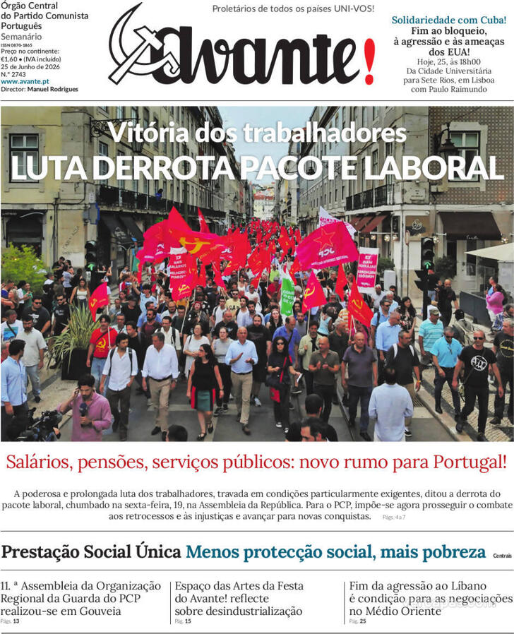Capa Avante! - 2026-06-24
