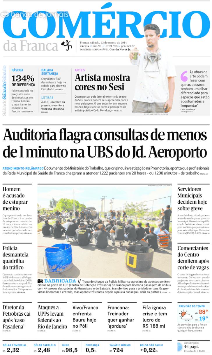 Capa Comrcio da Franca - 2014-03-22