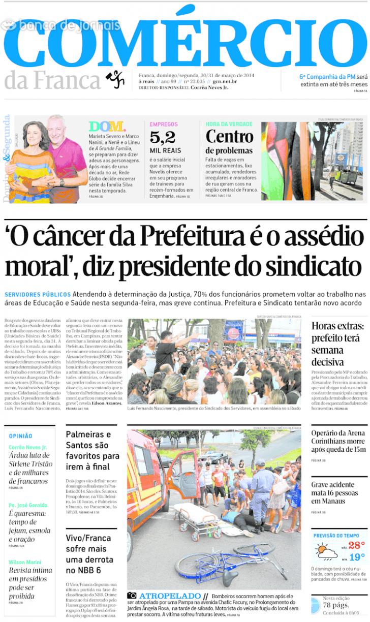 Capa Comrcio da Franca - 2014-03-30