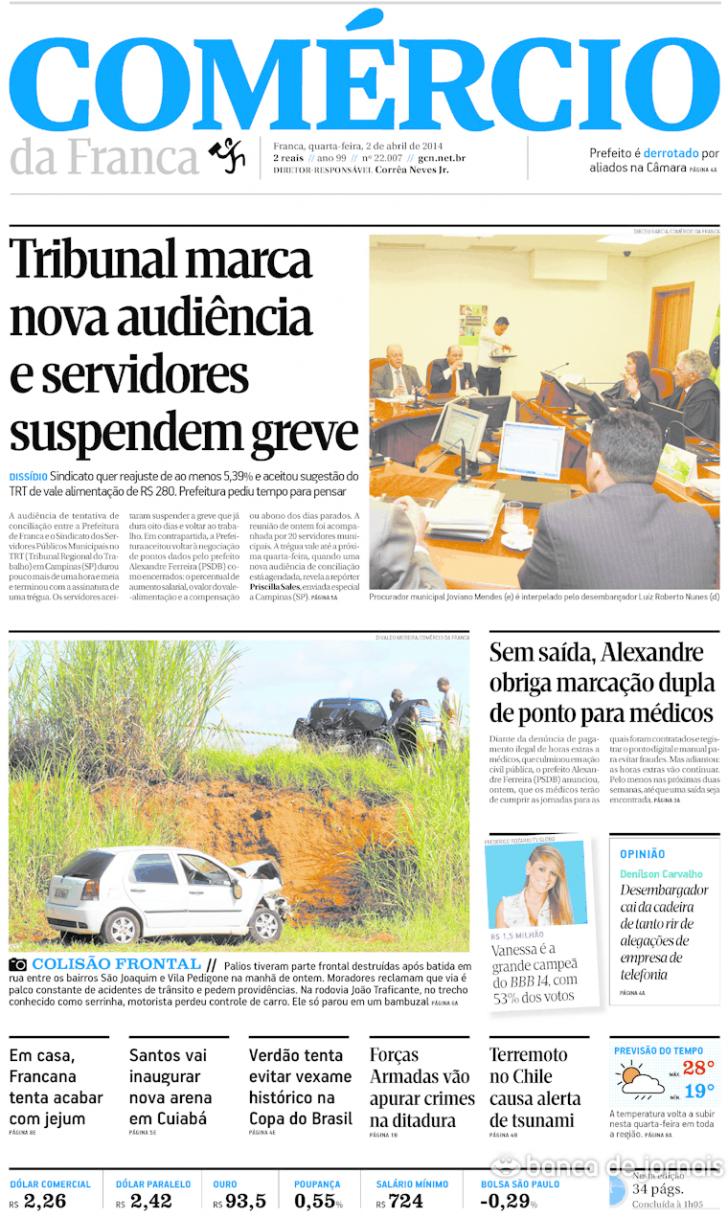 Capa Comrcio da Franca - 2014-04-02