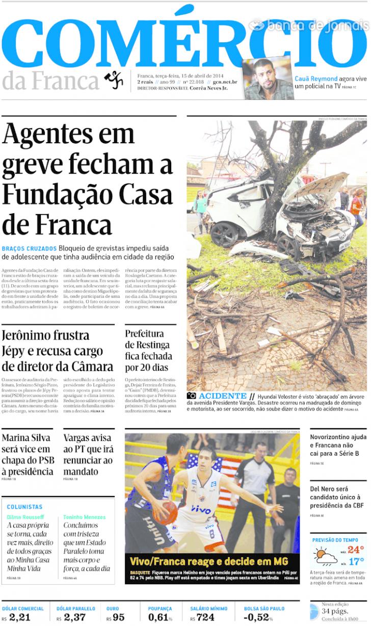 Capa Comrcio da Franca - 2014-04-15