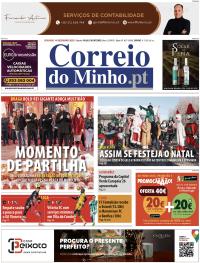 Capa Correio do Minho de 2025-12-14