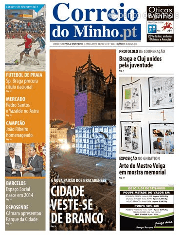 Capa Correio do Minho - 2013-09-07