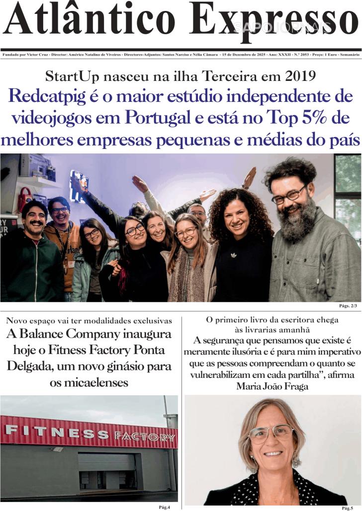 Capa Correio dos A�ores - 2025-12-15