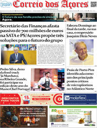 Capa Correio dos Aores de 2025-12-10