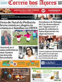 Capa Correio dos A�ores de 2025-12-16