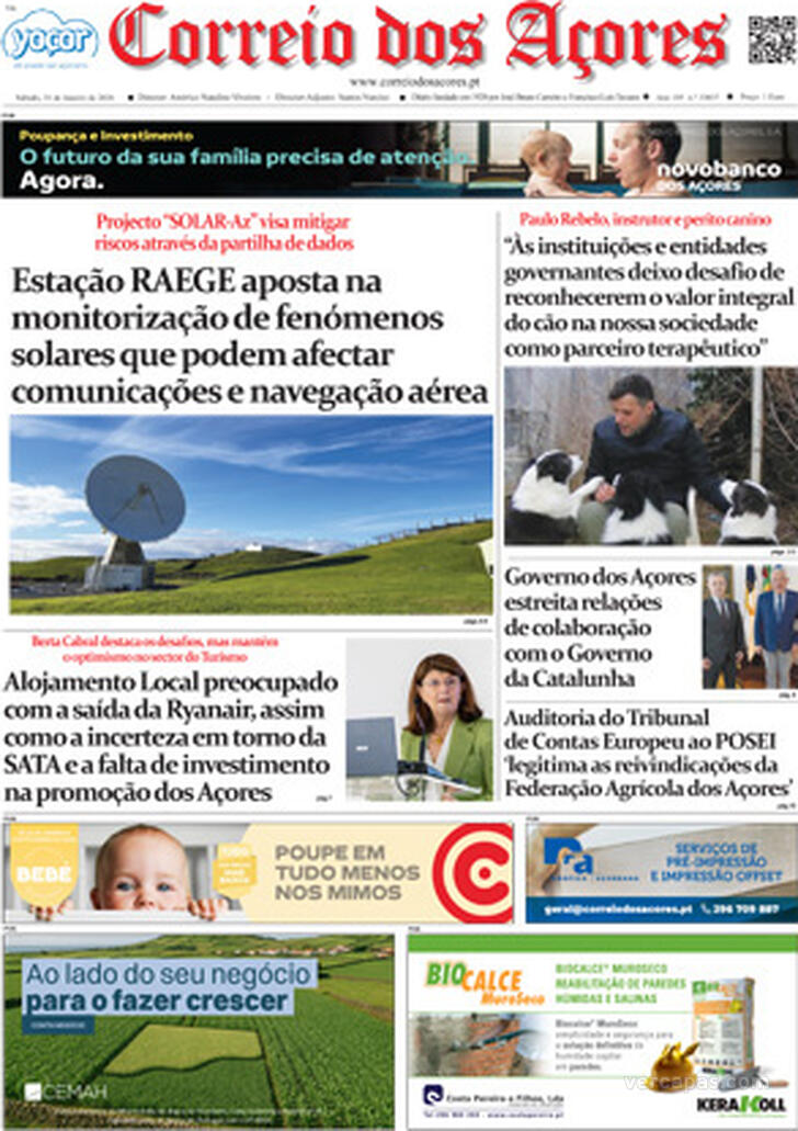 Capa Correio dos A�ores - 2026-01-31