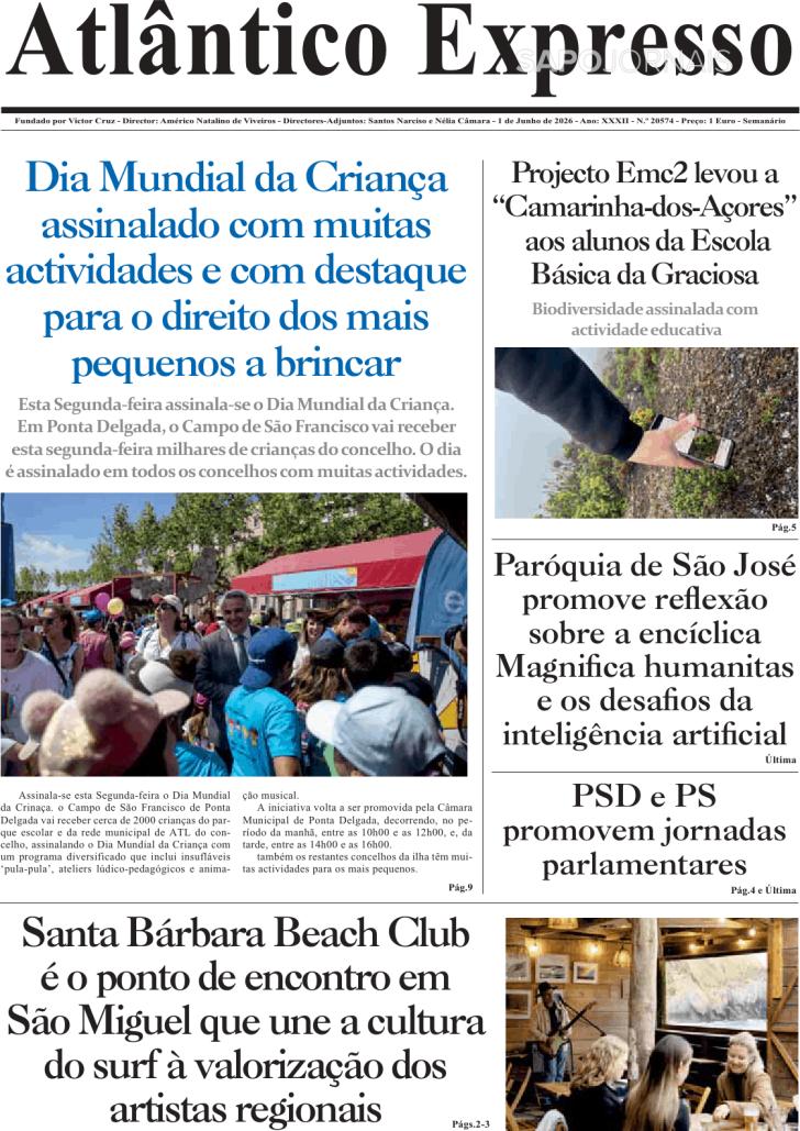 Capa Correio dos A�ores - 2026-06-01