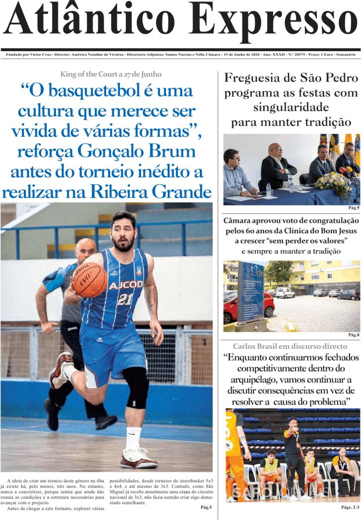 Capa Correio dos A�ores - 2026-06-15