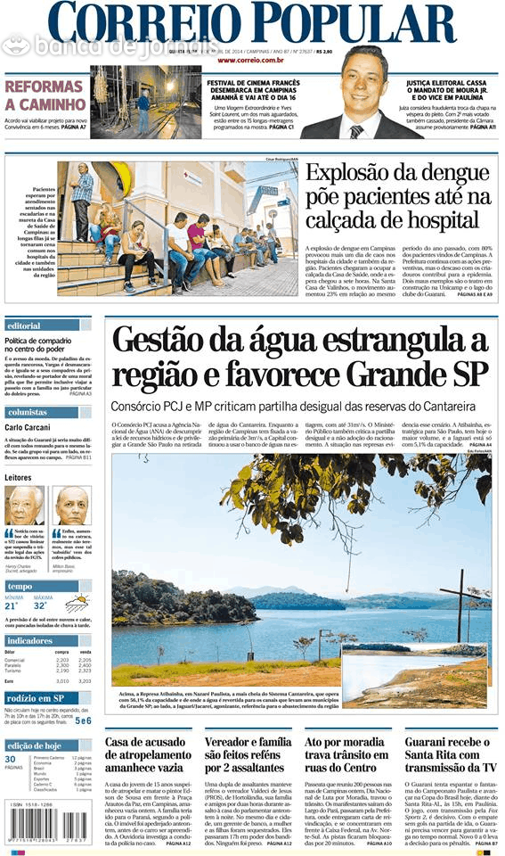 Capa Correio Popular - 2014-04-09