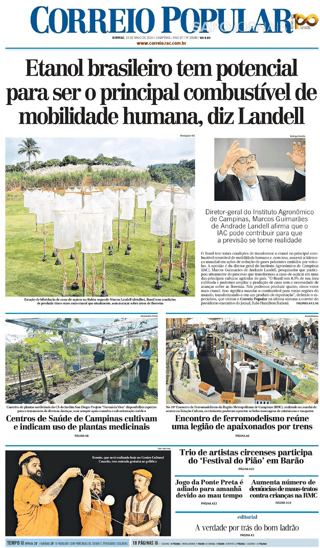 Capa Correio Popular - 2024-05-19