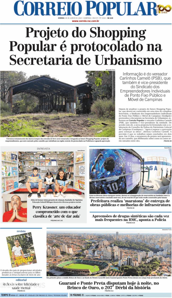 Capa Correio Popular - 2024-06-30