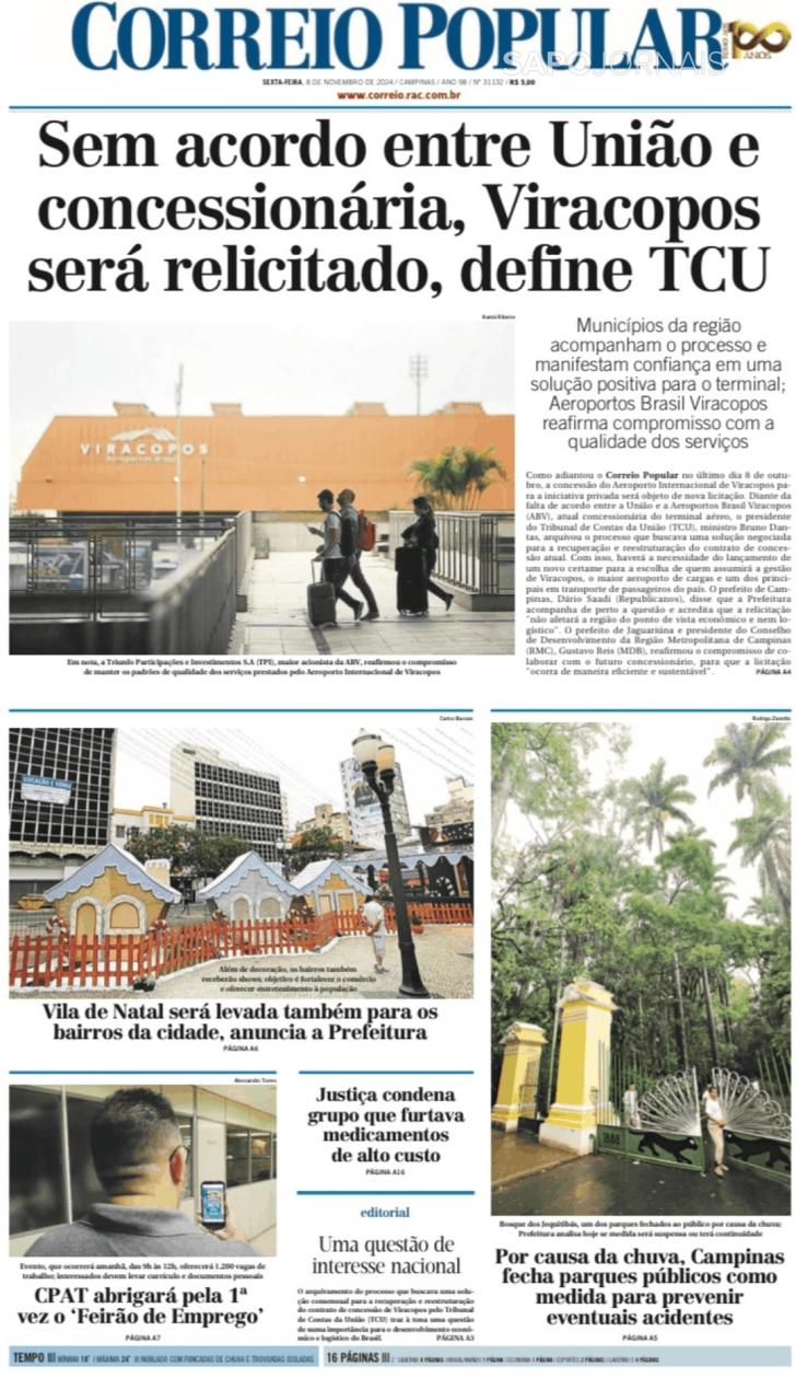 Capa Correio Popular - 2024-11-11