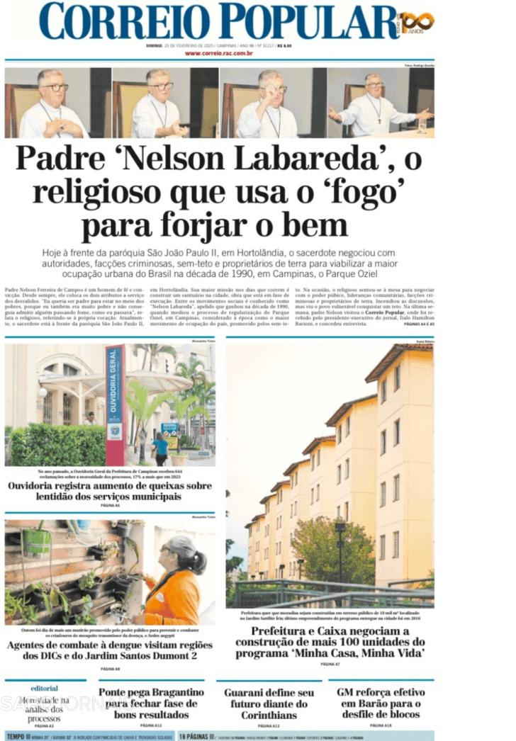 Capa Correio Popular - 2025-02-23
